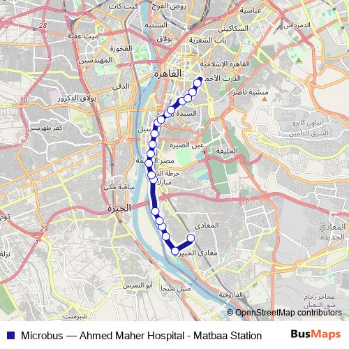 Microbus bus Line Map