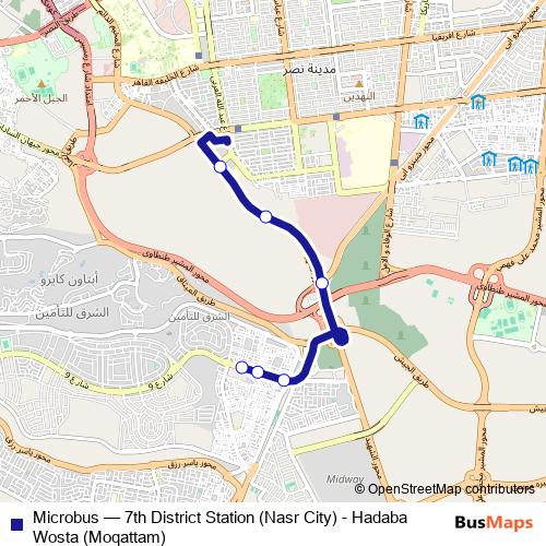 Microbus bus Line Map