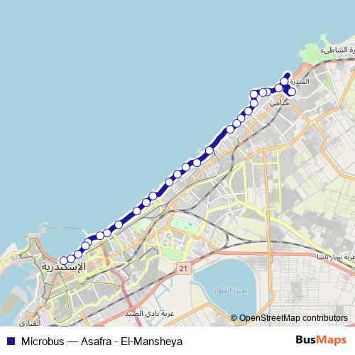 Microbus bus Line Map