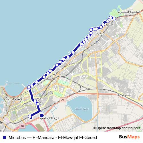 Microbus bus Line Map