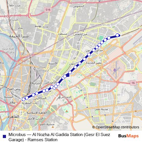 Microbus bus Line Map