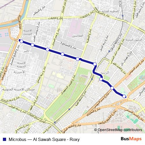 Microbus bus Line Map