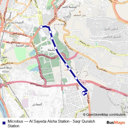 Microbus bus Line Map