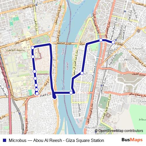 Microbus bus Line Map