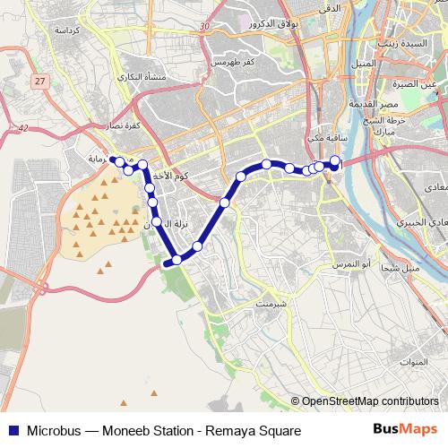 Microbus bus Line Map