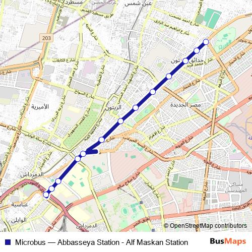 Microbus bus Line Map