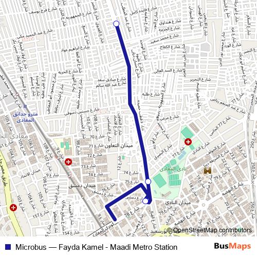 Microbus bus Line Map