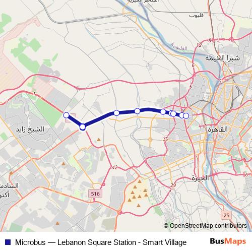 Microbus bus Line Map