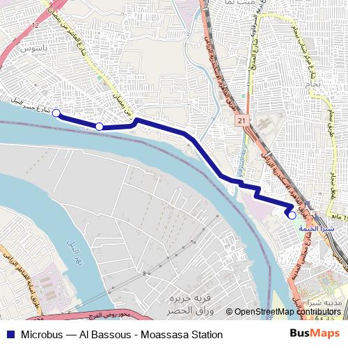 Microbus bus Line Map