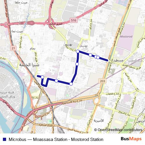 Microbus bus Line Map