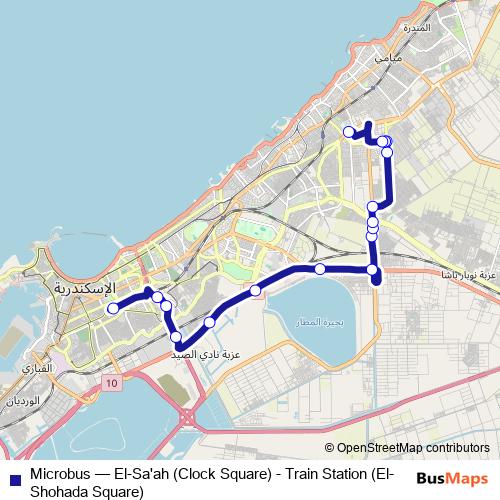 Microbus bus Line Map