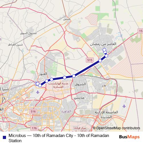 Microbus bus Line Map