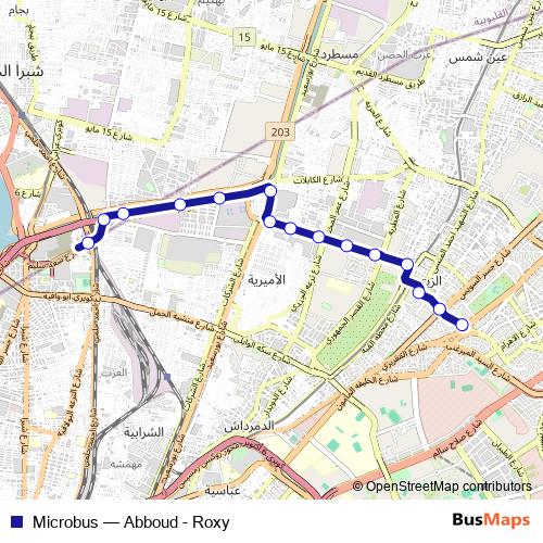 Microbus bus Line Map