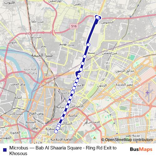Microbus bus Line Map