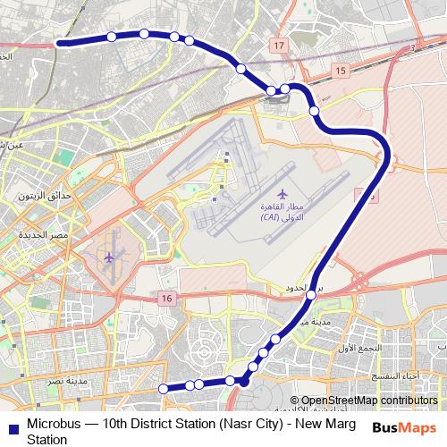 Microbus bus Line Map