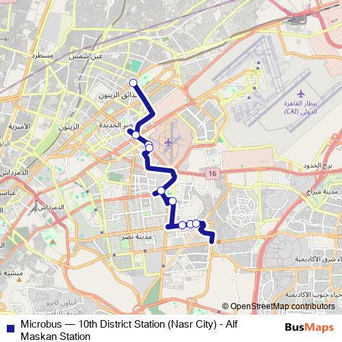 Microbus bus Line Map