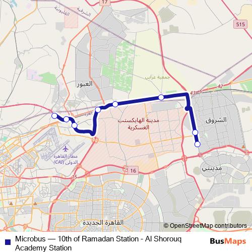 Microbus bus Line Map