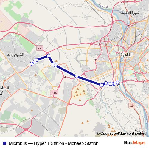 Microbus bus Line Map