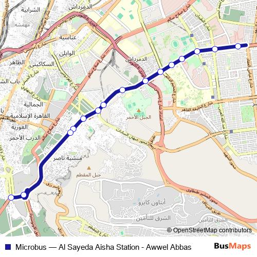 Microbus bus Line Map