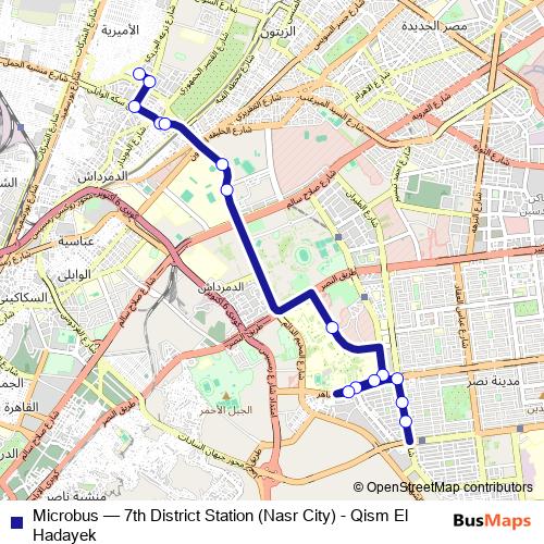 Microbus bus Line Map