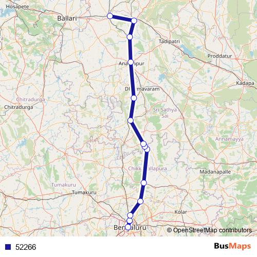 52266 bus Line Map