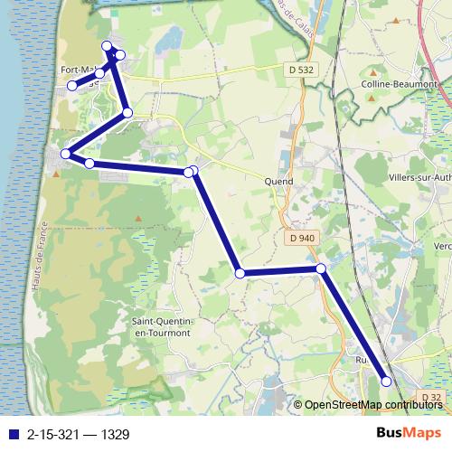 2-15-321 bus Line Map