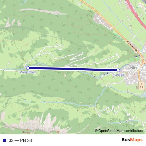 33 cable-car Line Map