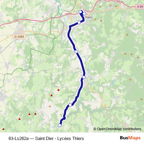 63-Ls262a bus Line Map