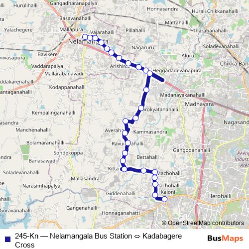 245-Kn bus Line Map