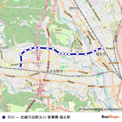 引41 bus Line Map