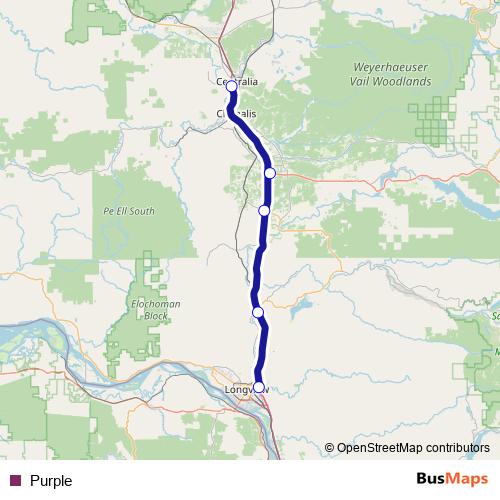 Purple bus Line Map