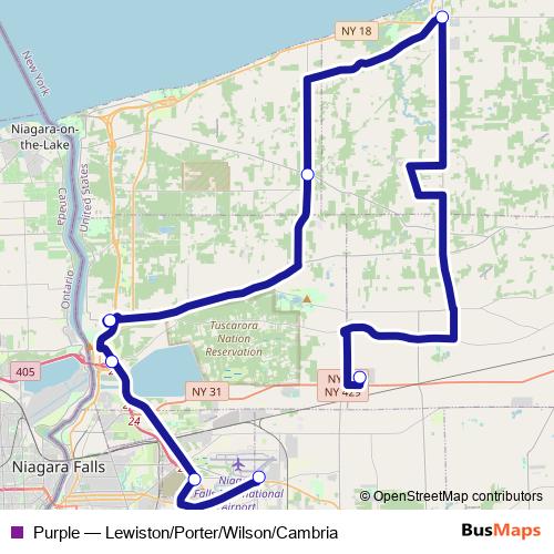 Purple bus Line Map
