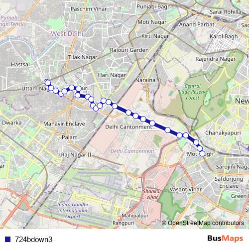 724bdown3 bus Line Map
