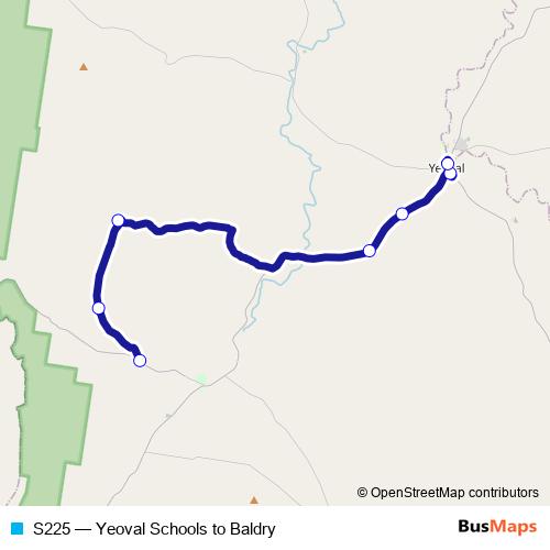 S225 bus Line Map