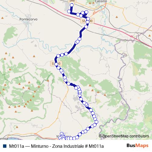 Mt011a bus Line Map