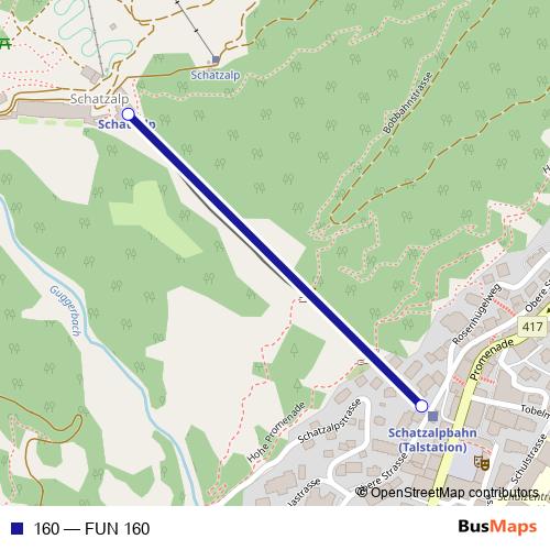 160 funicular Line Map
