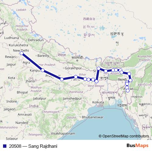 20508 rail Line Map