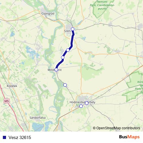 Vesz 32615 rail Line Map