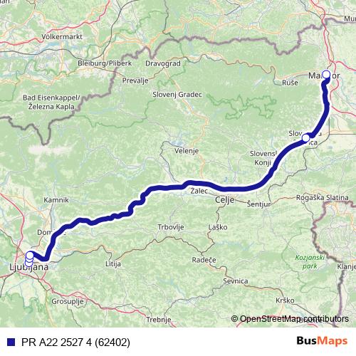 PR A22 2527 4 (62402) bus Line Map