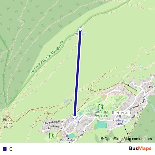 C cable-car Line Map