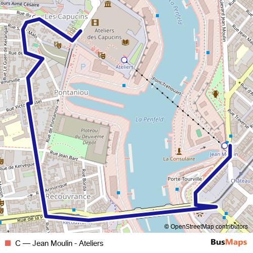 C cable-car Line Map
