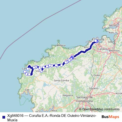 Xg848016 bus Line Map