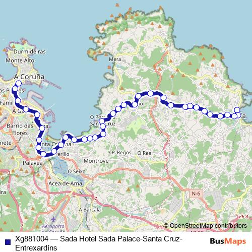Xg881004 bus Line Map