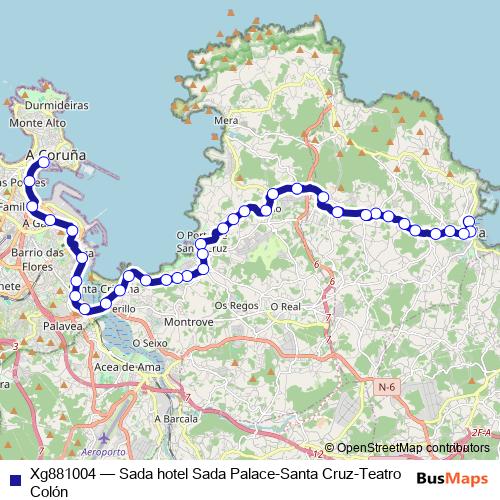 Xg881004 bus Line Map