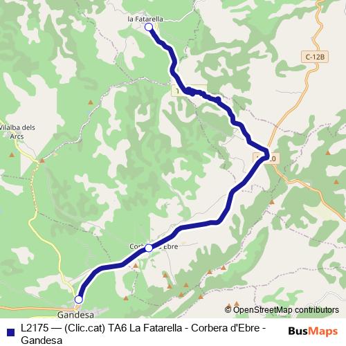 L2175 bus Line Map