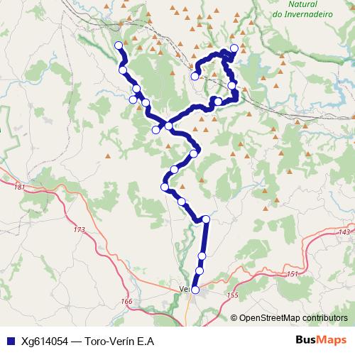 Xg614054 bus Line Map