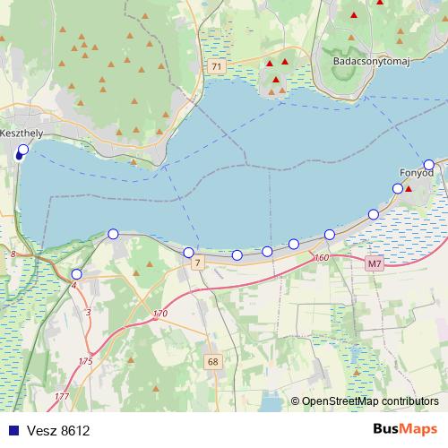 Vesz 8612 rail Line Map