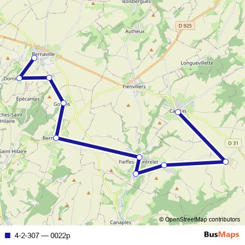 4-2-307 bus Line Map