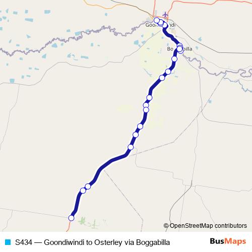S434 bus Line Map