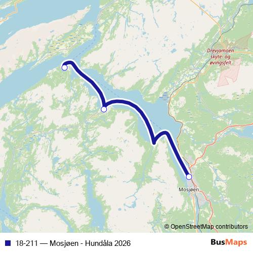18-211 ferry Line Map
